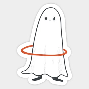 hula hoop ghost Sticker